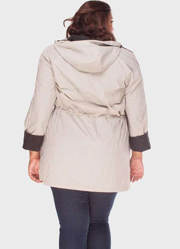 Bold - Parka Nina Corta-Vento Plus Size Cinza 9