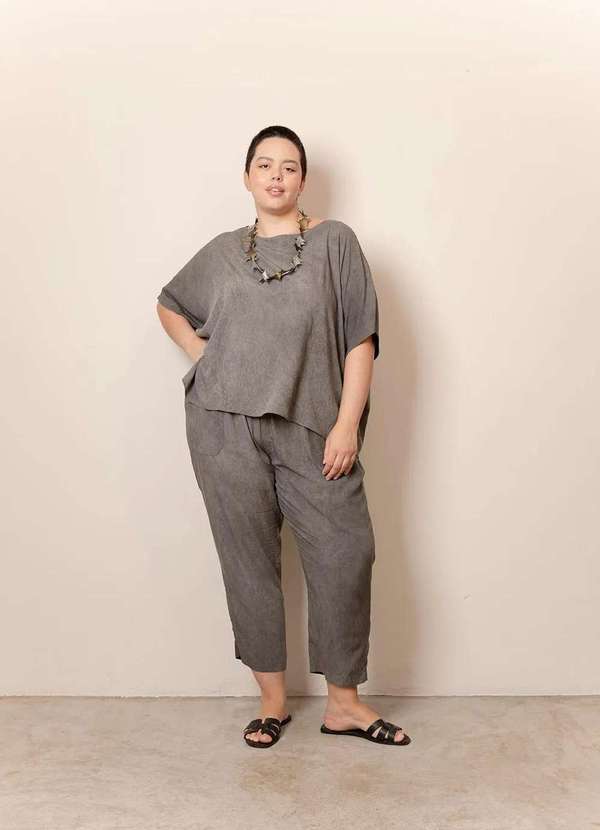 Bold - Conjunto Glória Plus Size Cinza 3