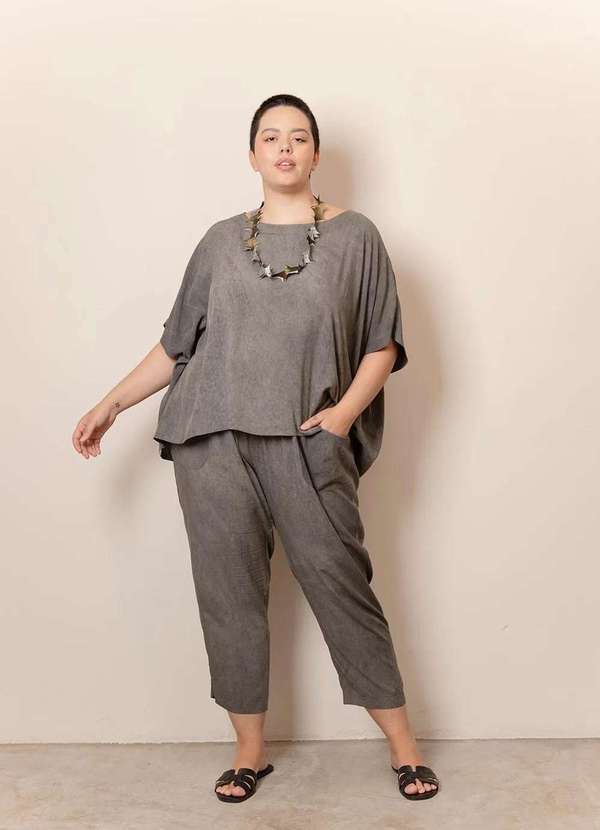 Bold - Conjunto Glória Plus Size Cinza 7