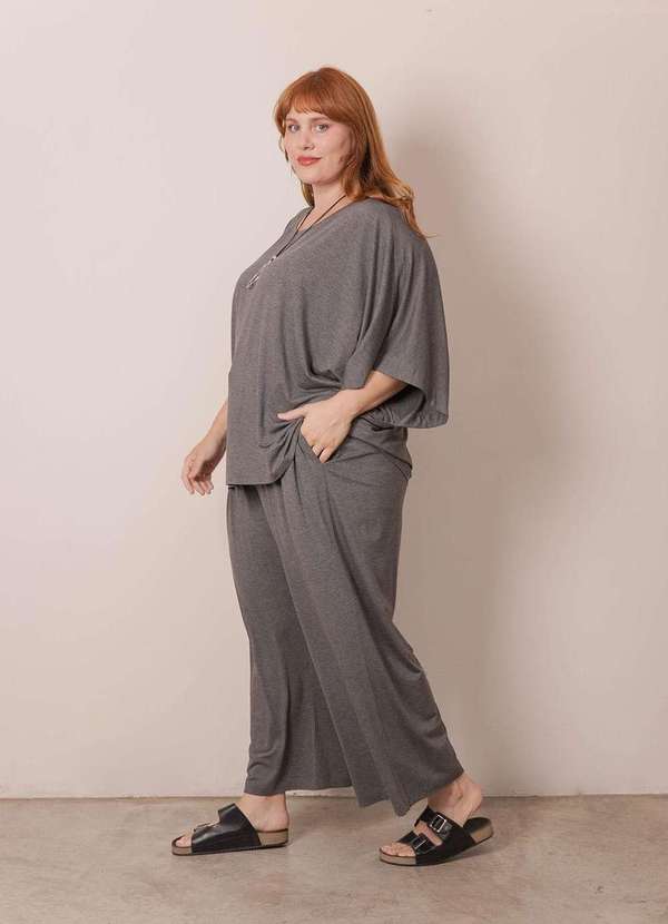 Bold - Conjunto Léa Plus Size Cinza 2