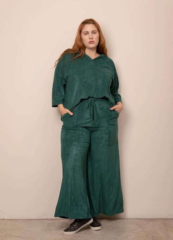 Bold - Conjunto Maitê Atoalhado Plus Size Verde