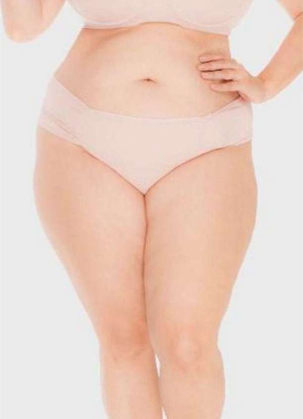 2rios - Calcinha Fio Dental Lateral Drapeada Plus Size Rosa 3
