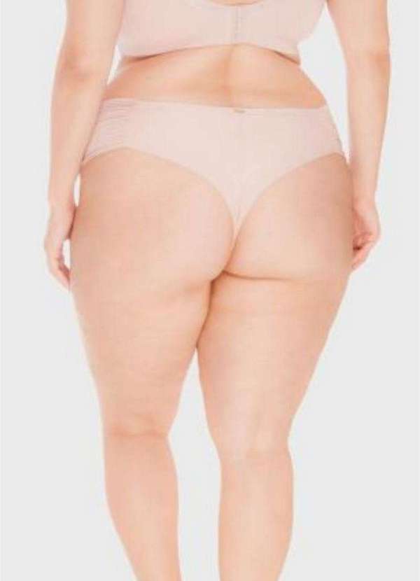 2rios - Calcinha Fio Dental Lateral Drapeada Plus Size Rosa 2