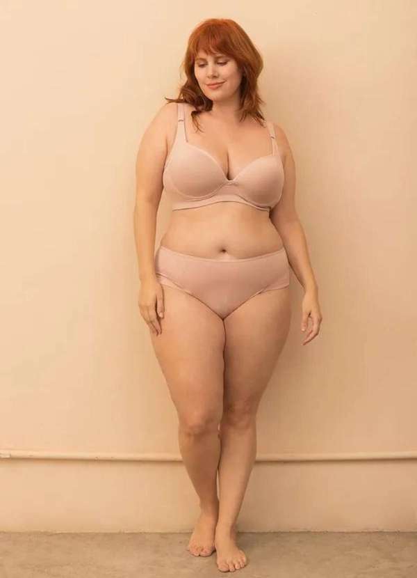 2rios - Sutiã Sustentação Taça B Plus Size Rosa