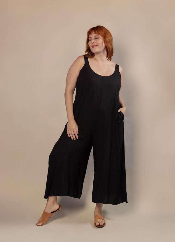 Bold - Macacão Adriana Plus Size Preto 5