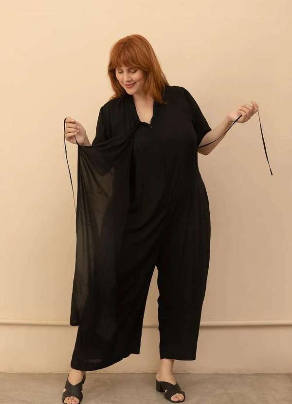 Bold - Macacão Luciana Plus Size Preto 3