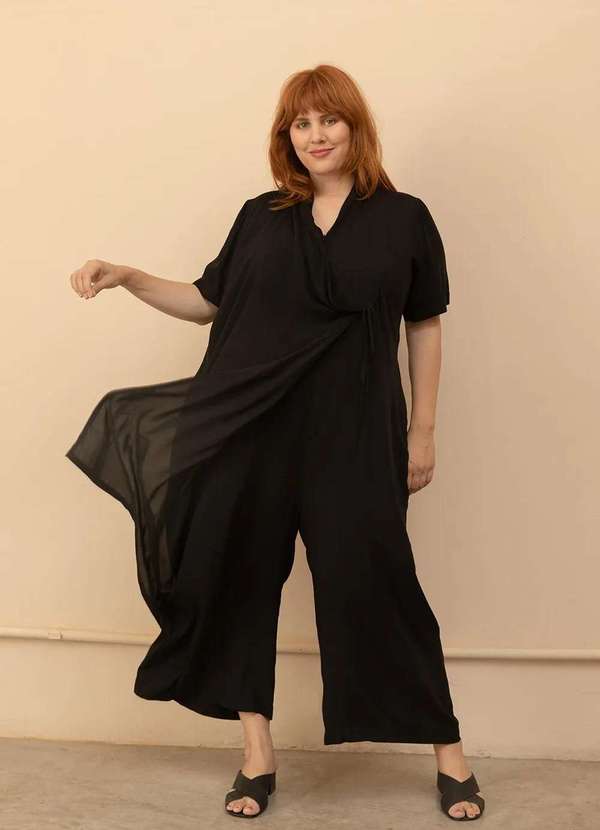 Bold - Macacão Luciana Plus Size Preto