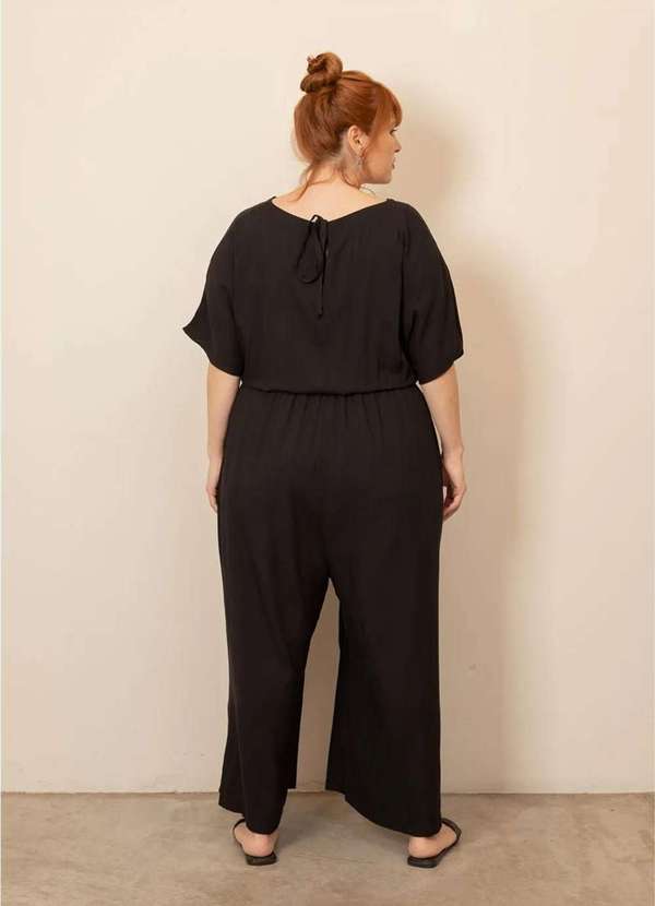 Bold - Macacão Pareô Plus Size Preto 5