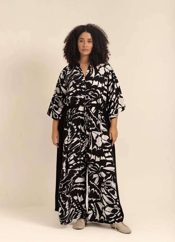 Bold - Macakaftan Plus Size Preto 11