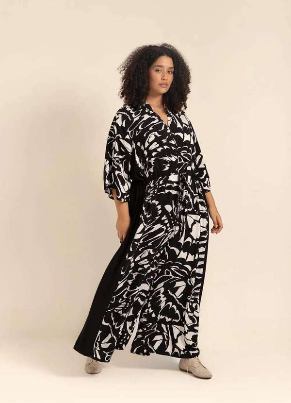 Bold - Macakaftan Plus Size Preto 10