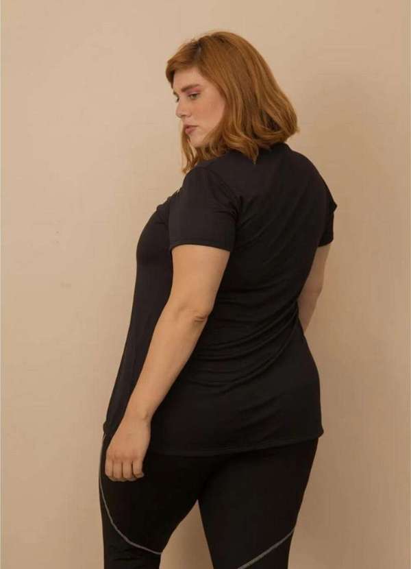 Bold Fit - Camiseta Trançador Plus Size Preto 4