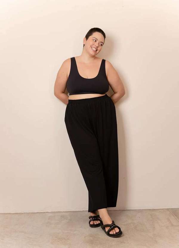 Bold Fit - Top Comfy Fit Plus Size Preto