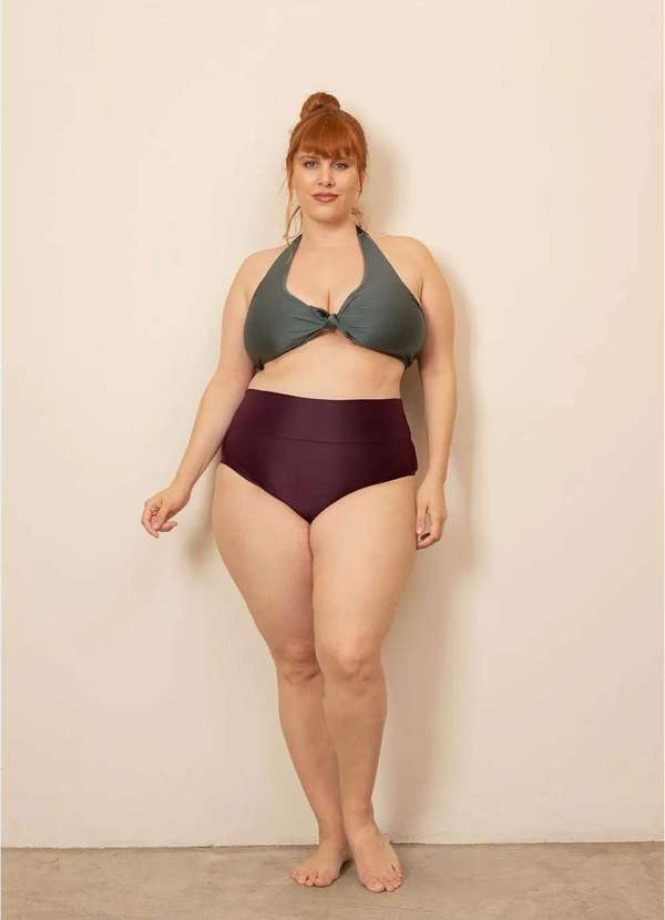 Bold Beach - Hot Pants Comfy Plus Size Roxo