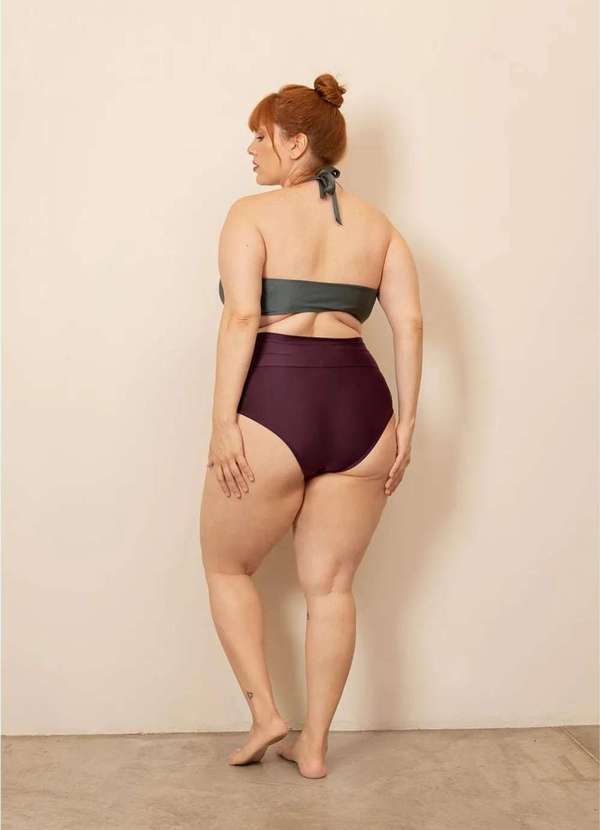 Bold Beach - Hot Pants Comfy Plus Size Roxo 4