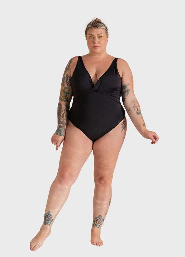 Bold Beach - Maiô Luana Plus Size Preto
