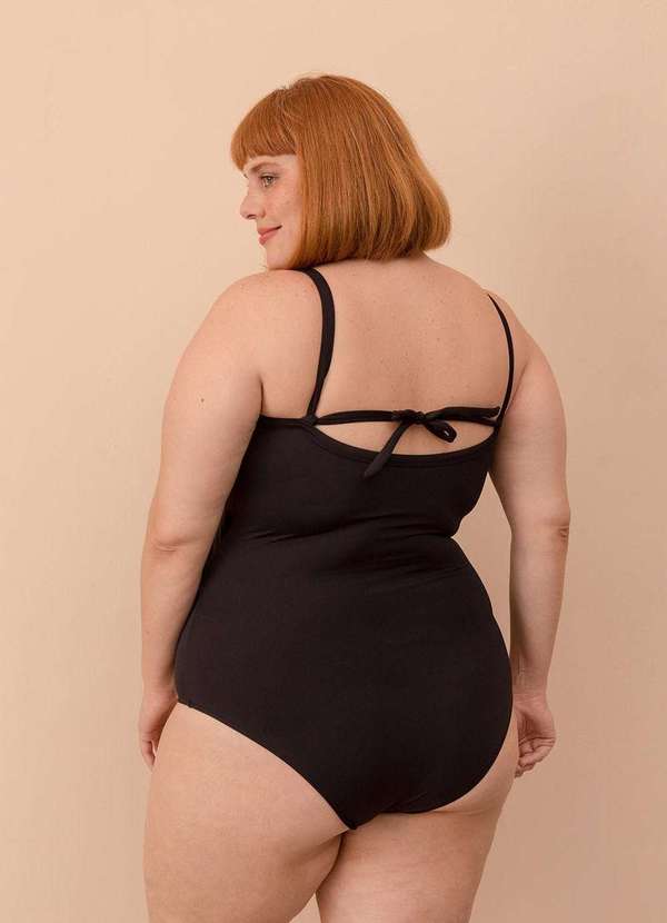 Bold Beach - Maiô Nó Plus Size Preto 4