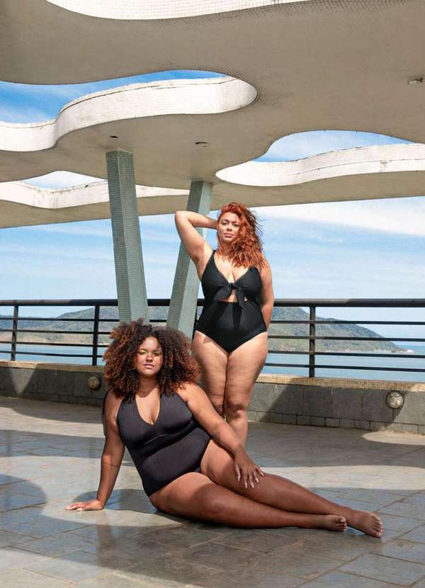 Bold Beach - Maiô Nó Plus Size Preto 8