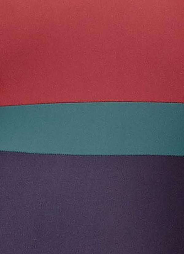 Bold Beach - Maiô Tricolor Plus Size Vermelho 6