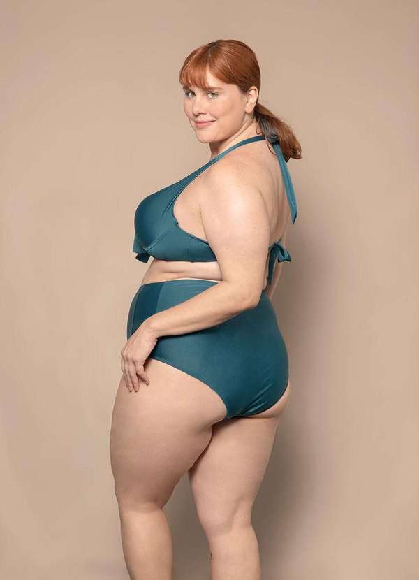 Bold Beach - Parte de Baixo Hot Pants Plus Size Verde 4