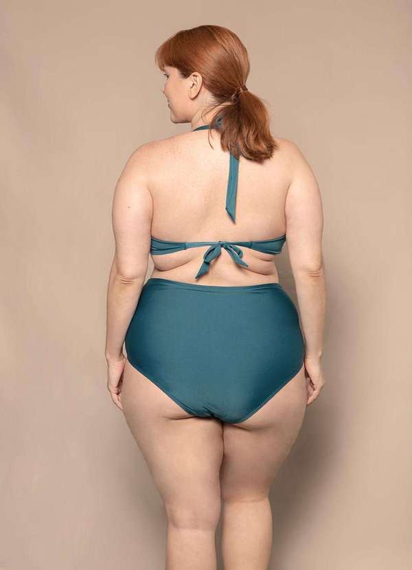 Bold Beach - Parte de Baixo Hot Pants Plus Size Verde 7