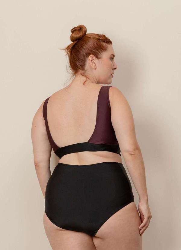 Bold Beach - Top Tricolor Alças Largas Plus Size Multicores 11