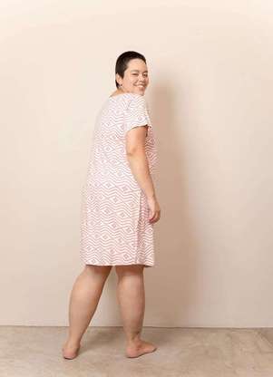 Bold Sleep - Camisola Evasê Plus Size Branco 1