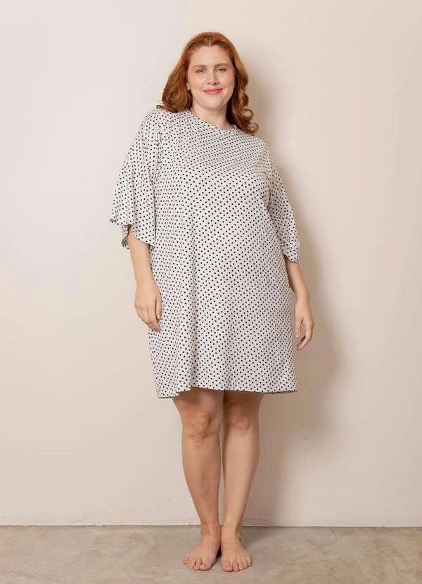 Bold Sleep - Camisola Lola Plus Size Branco 3