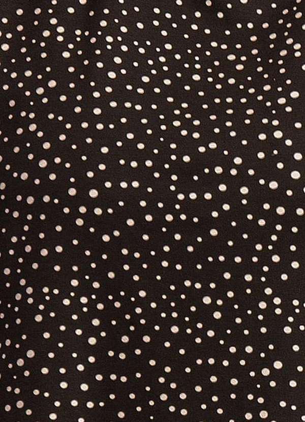 Bold Sleep - Pijama Pantacourt Poá Plus Size Preto 6