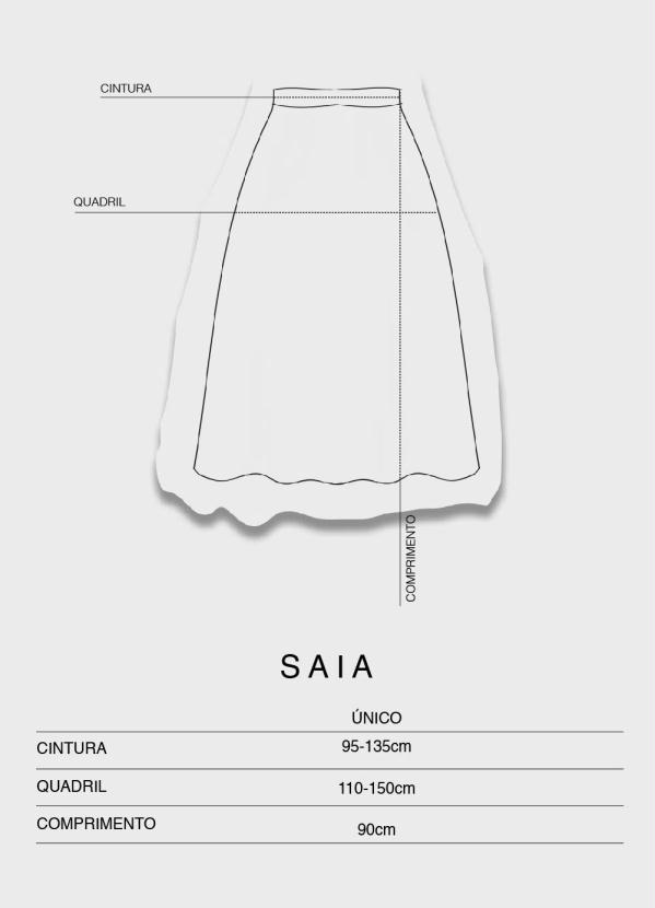 Bold - Saia Midi Wrap Plus Size Preto 12