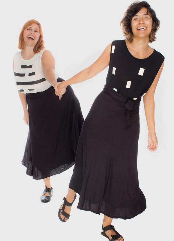 Bold - Saia Midi Wrap Plus Size Preto 8