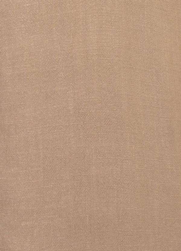 Bold - Chemise Linho Estonado Plus Size Bege 7