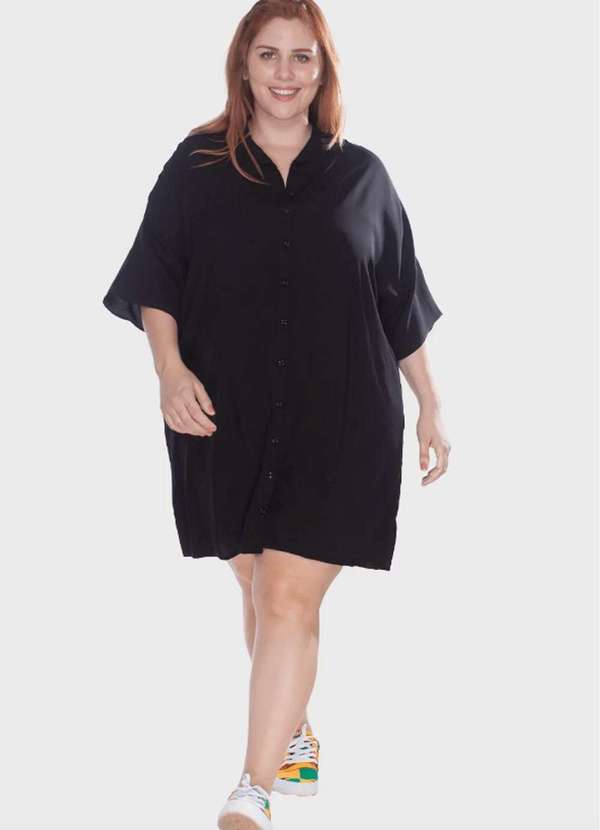 Bold - Chemise Maria Plus Size Preto 7