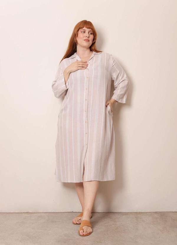 Bold - Chemise Molis Plus Size Bege 3