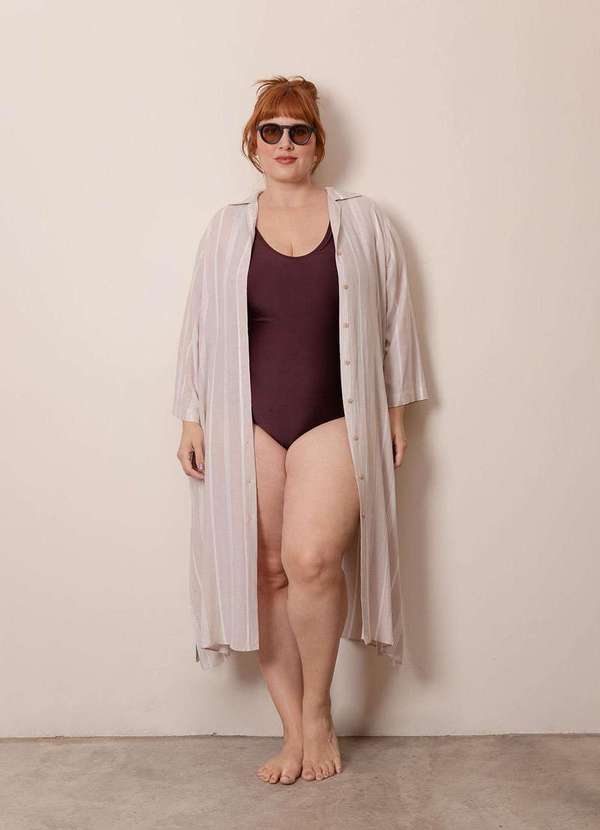 Bold - Chemise Molis Plus Size Bege 4