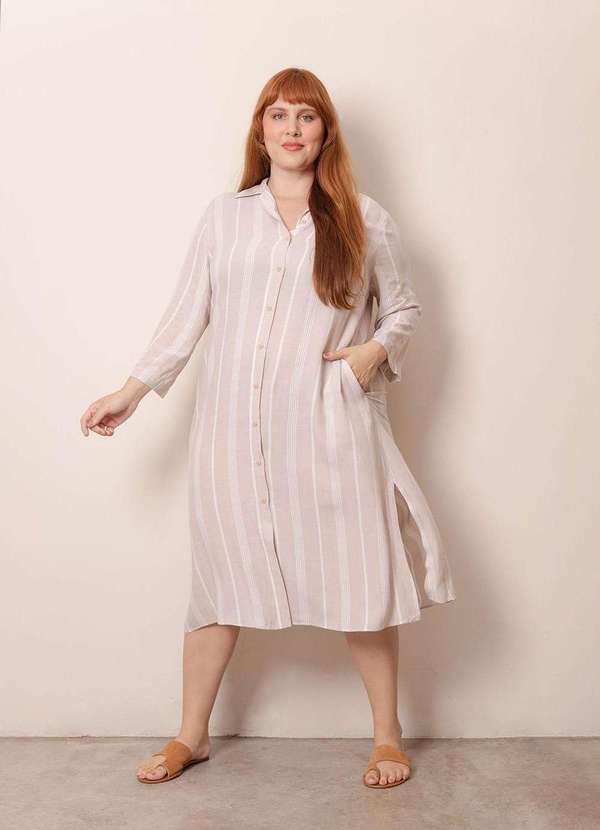 Bold - Chemise Molis Plus Size Bege 5