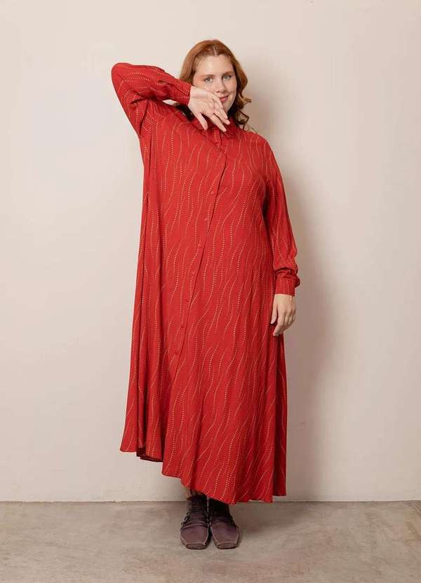 Bold - Chemise Siena Plus Size Vermelho