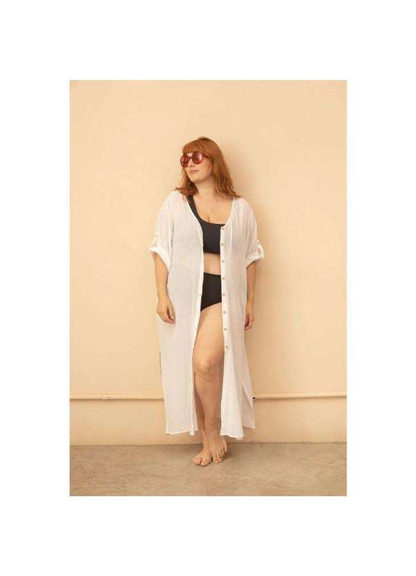 Bold - Chemise Teodora Plus Size Branco