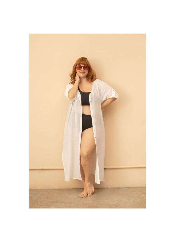 Bold - Chemise Teodora Plus Size Branco 3