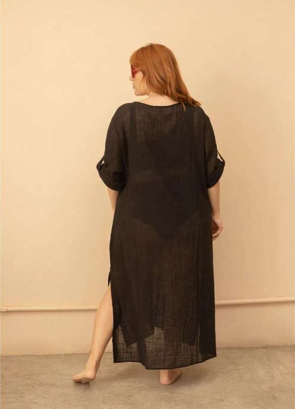 Bold - Chemise Teodora Plus Size Preto 4