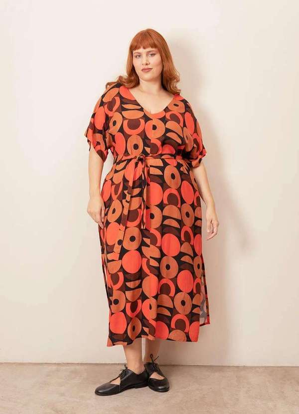 Bold - Kaftan Carolina Plus Size Laranja 5