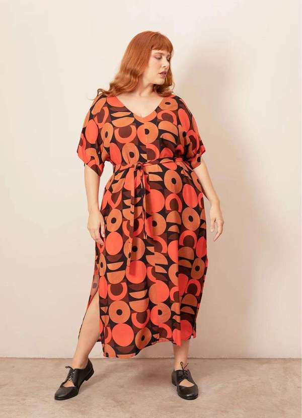 Bold - Kaftan Carolina Plus Size Laranja 6