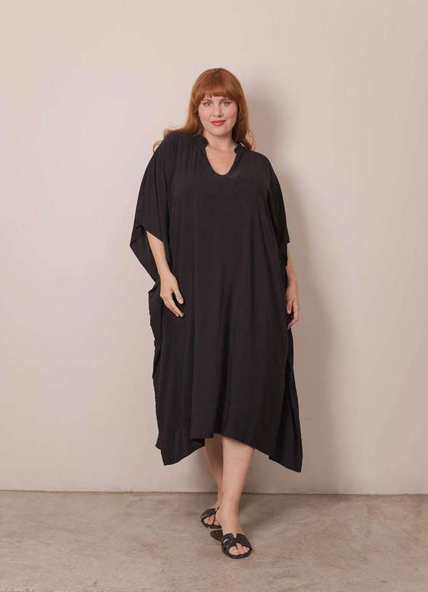 Bold - Kaftan Marbella Plus Size Preto 4