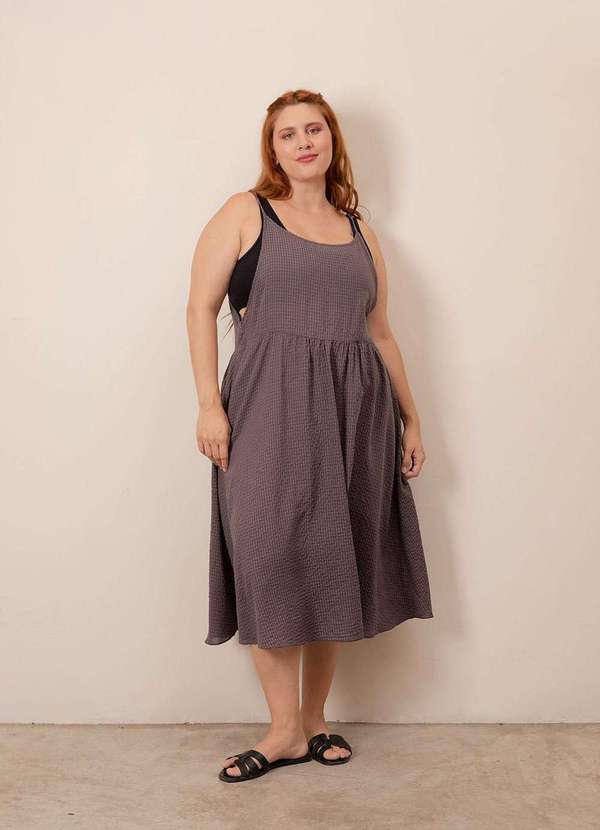 Bold - Salopete Algodão Plus Size Cinza 4
