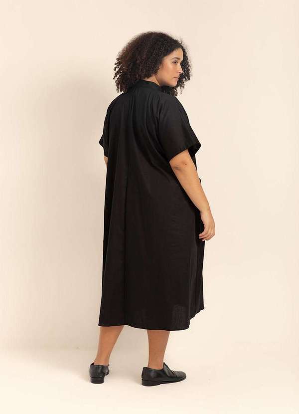 Bold - Vestido Algodão Belize Plus Size Preto 6