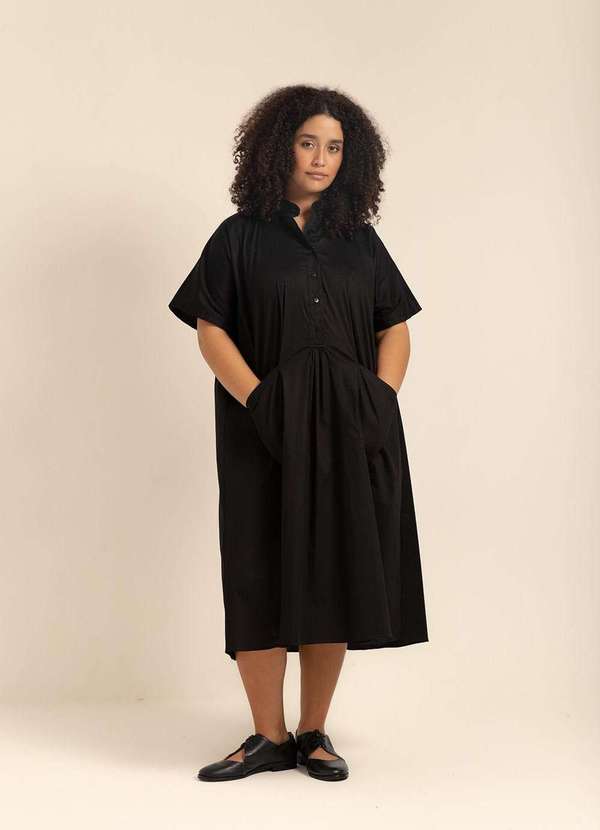 Bold - Vestido Algodão Belize Plus Size Preto 4