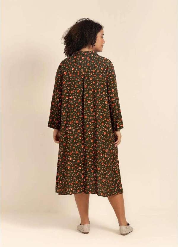 Bold - Vestido Chemise Evasê Plus Size Verde 8