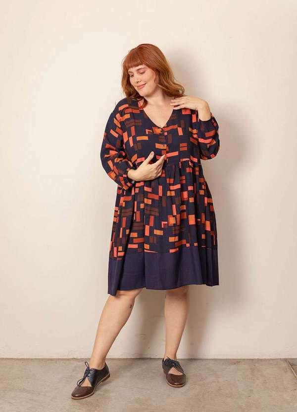 Bold - Vestido Eva Plus Size Azul 2