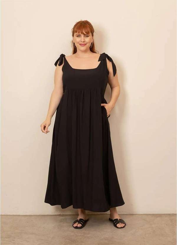Bold - Vestido Gabi Plus Size Preto