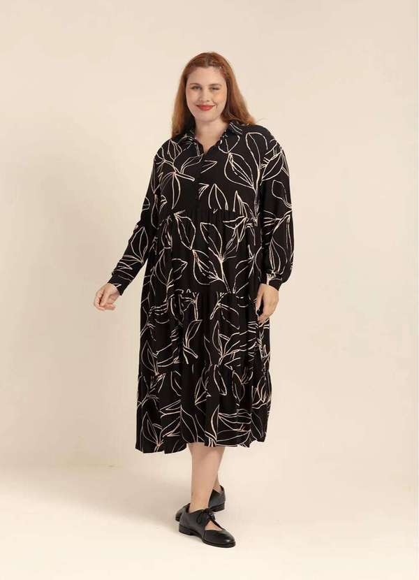 Bold - Vestido Gal Plus Size Preto
