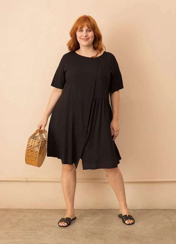 Bold - Vestido Isabela Plus Size Preto